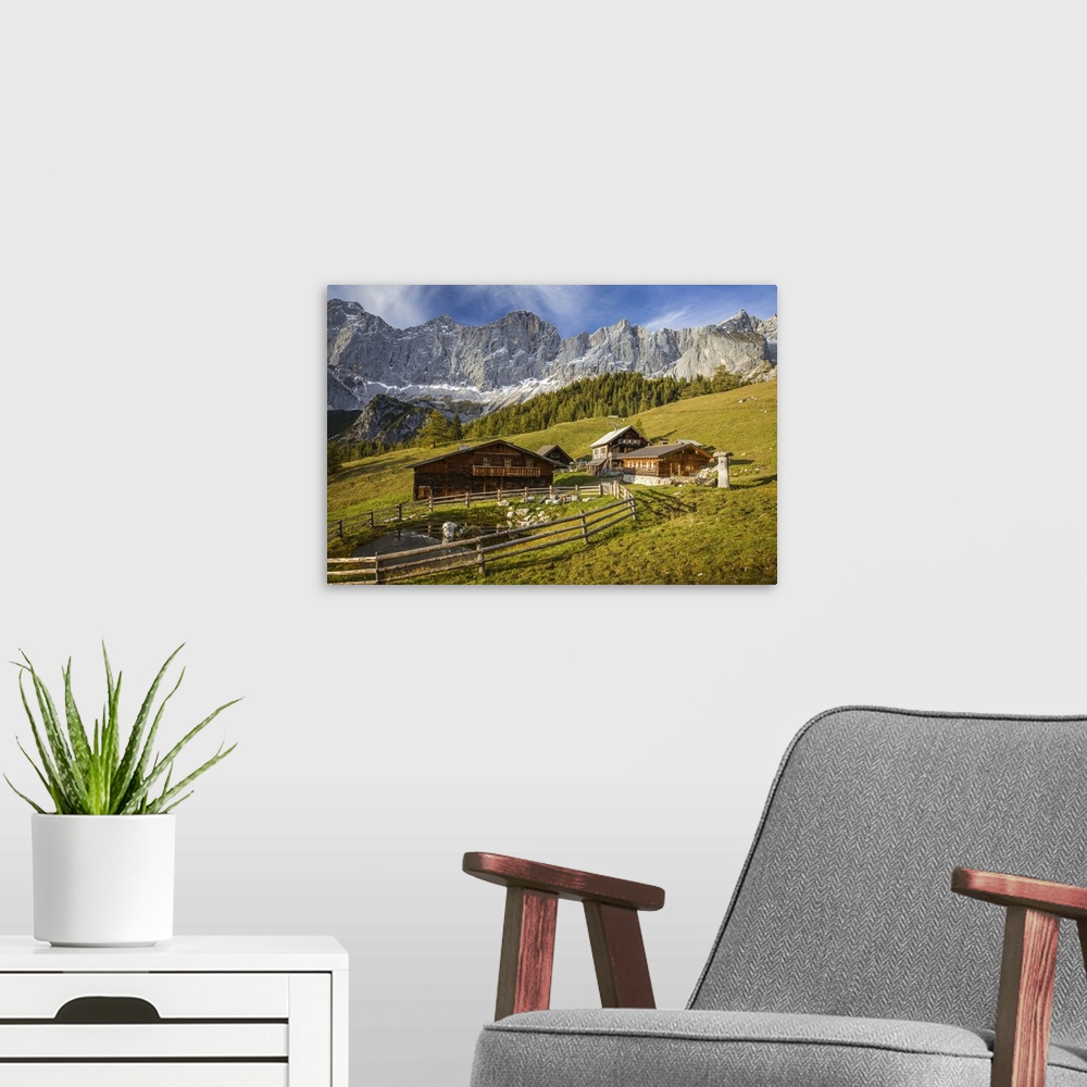 A modern room featuring Old mountain farm in Innervillgraten, Villgratental, East Tyrol, Tyrol, Austriawooden