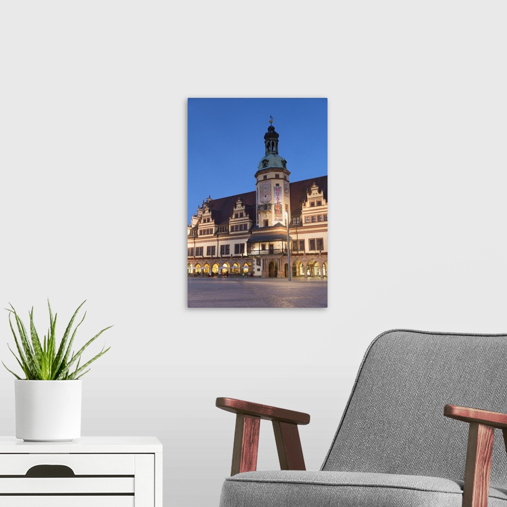 A modern room featuring Old Town Hall (Altes Rathaus), Leipzig, Saxony, Germany.