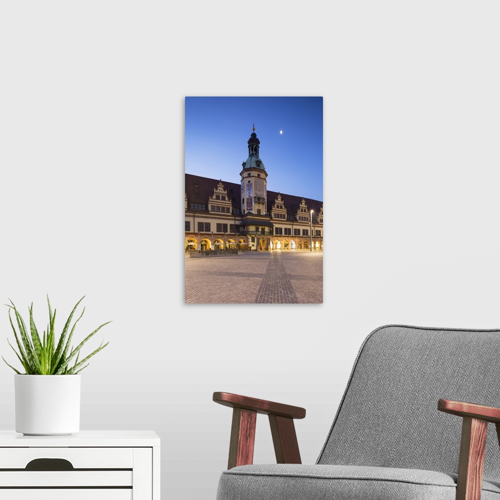 A modern room featuring Old Town Hall (Altes Rathaus), Leipzig, Saxony, Germany.