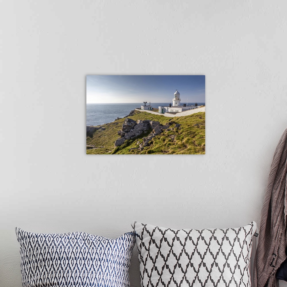 A bohemian room featuring Pendeen Lighthouse, Penwith Peninsula, Cornwall, England.