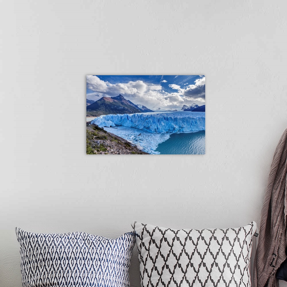 A bohemian room featuring Perito Moreno glacier, Los Glaciares National Park, Patagonia, Lago Argentino, Santa Cruz Provinc...