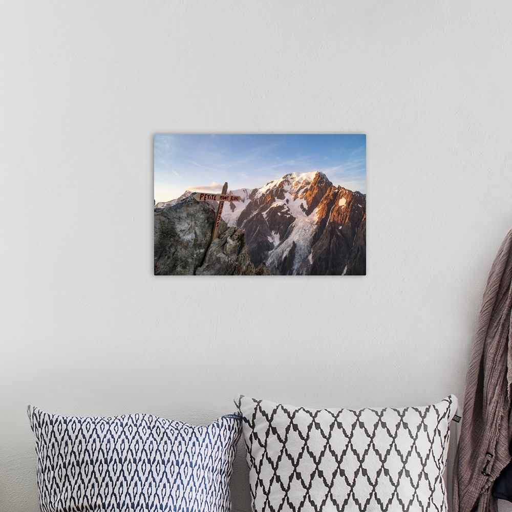 A bohemian room featuring Mount Blanc from the summit of Petit Mount Blanc. Petit Mount Blanc, Bivouac Rainetto, Veny Valle...