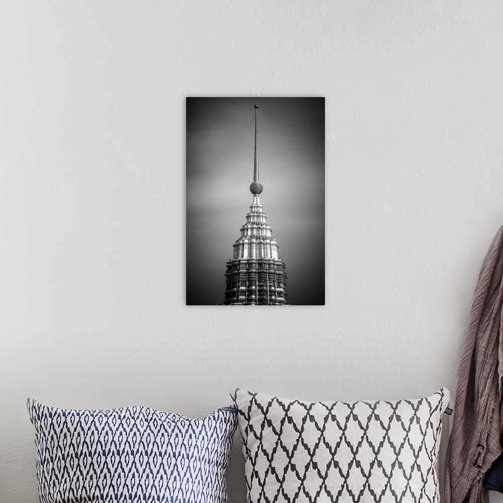 A bohemian room featuring Petronas Towers, Klcc, Kuala Lumpur, Malaysia.