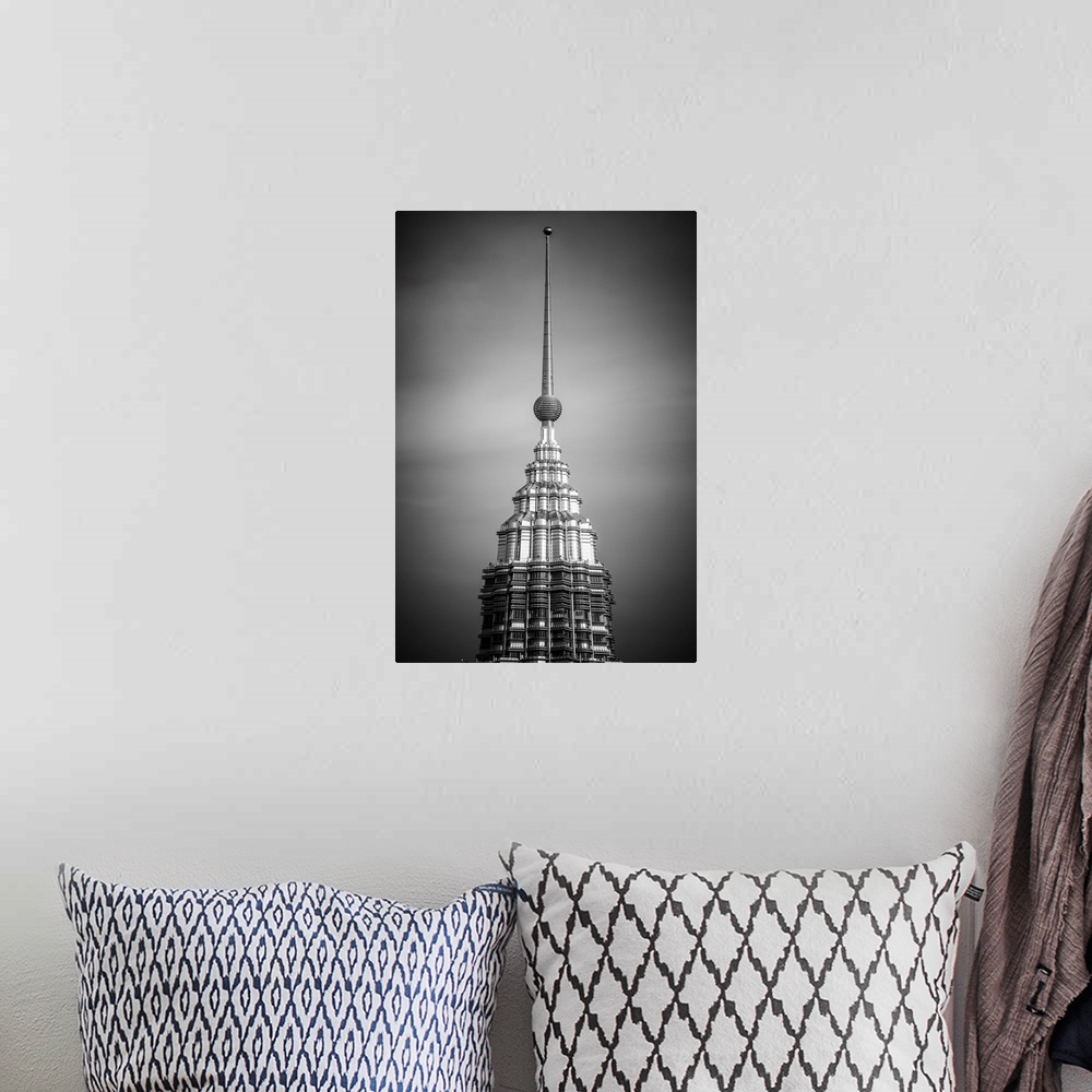 A bohemian room featuring Petronas Towers, Klcc, Kuala Lumpur, Malaysia.