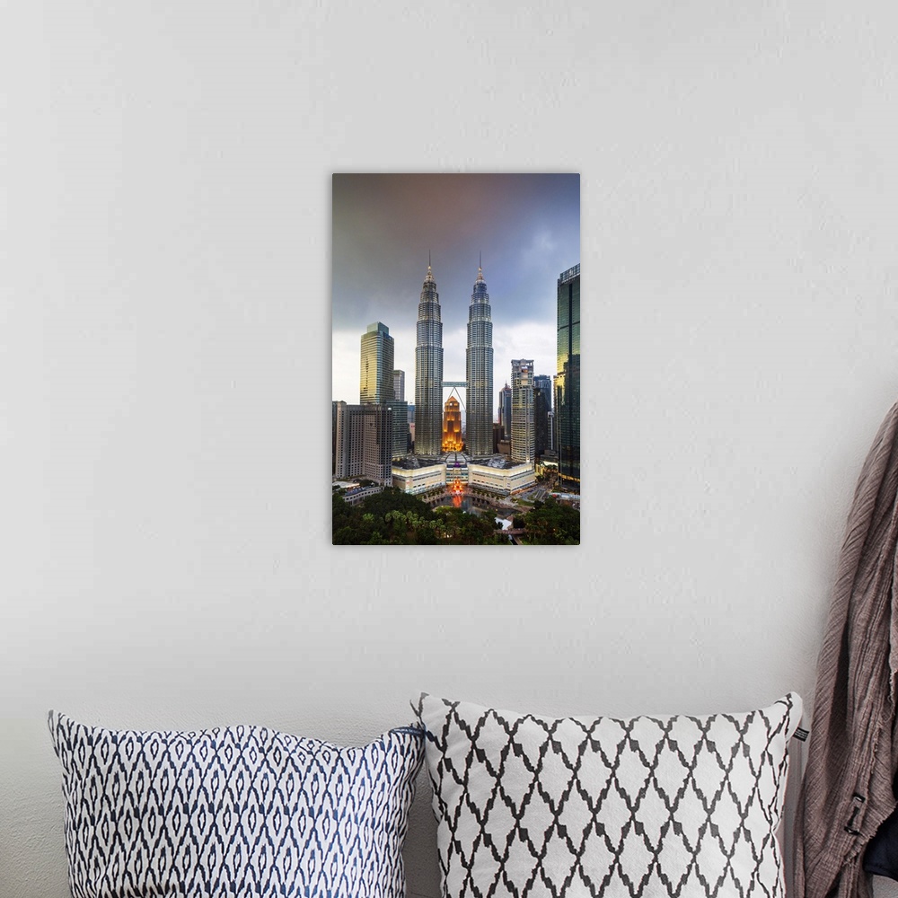A bohemian room featuring Petronas Towers, KLCC, Kuala Lumpur, Malaysia