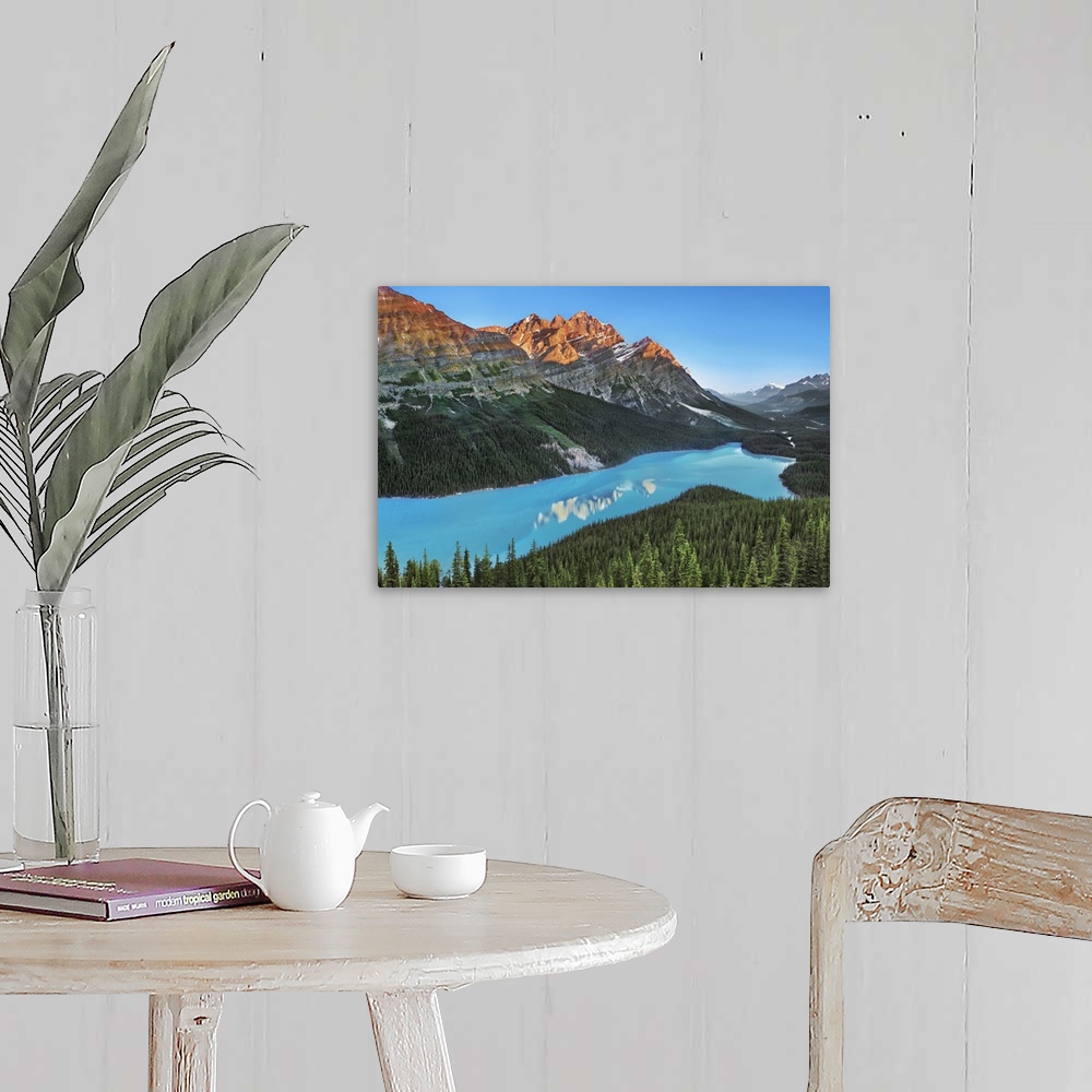 A farmhouse room featuring Peyto Lake with Mount Patterson. Canada, Alberta, Banff National Park, Peyto Lake. Rocky Mountain...