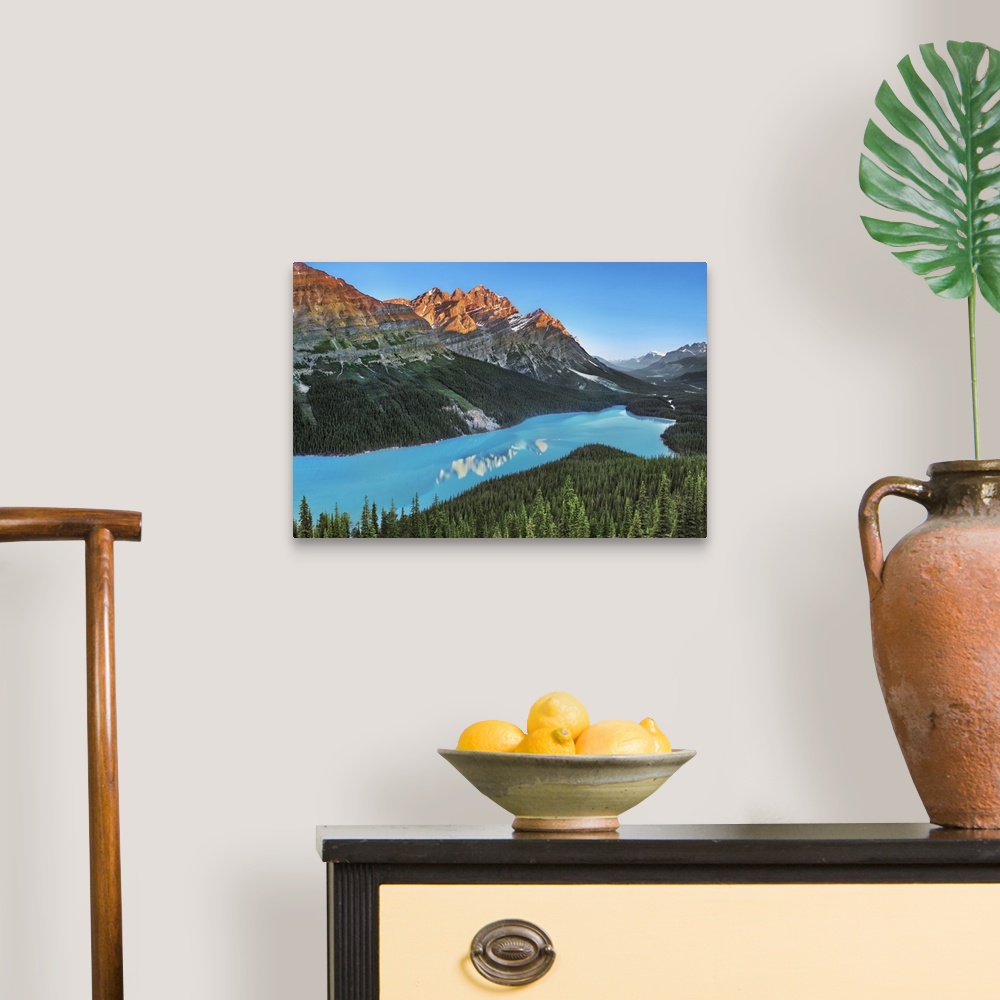 A traditional room featuring Peyto Lake with Mount Patterson. Canada, Alberta, Banff National Park, Peyto Lake. Rocky Mountain...