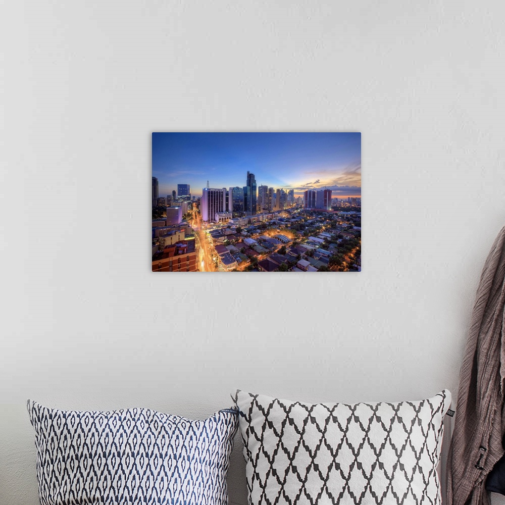 A bohemian room featuring Philippines, Manila, Makati Business District, Makati Avenue and City Skyline
