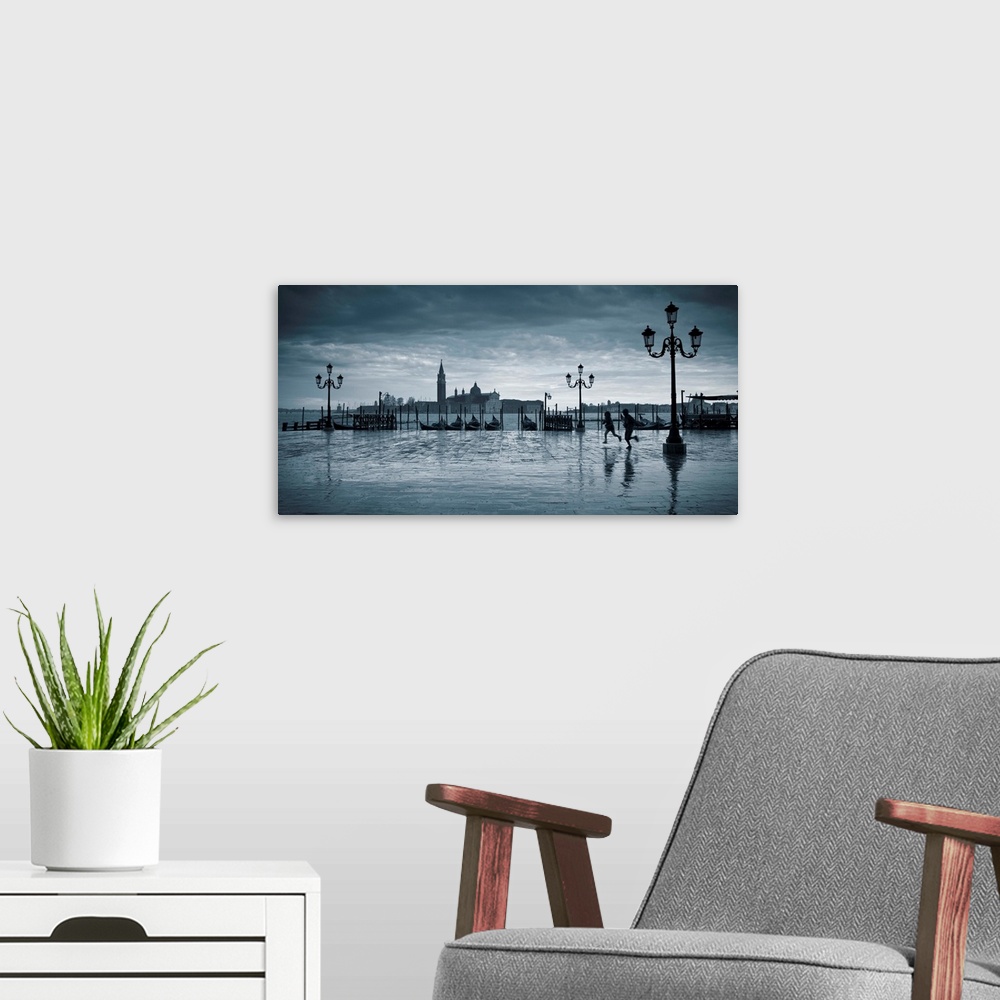 A modern room featuring Piazza San Marco looking across to San Giorgio Maggiore, Venice, Italy