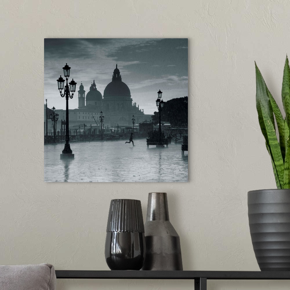 A modern room featuring Piazza San Marco looking across to Santa Maria Della Salute, Venice, Italy