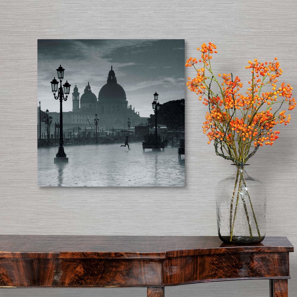 A traditional room featuring Piazza San Marco looking across to Santa Maria Della Salute, Venice, Italy