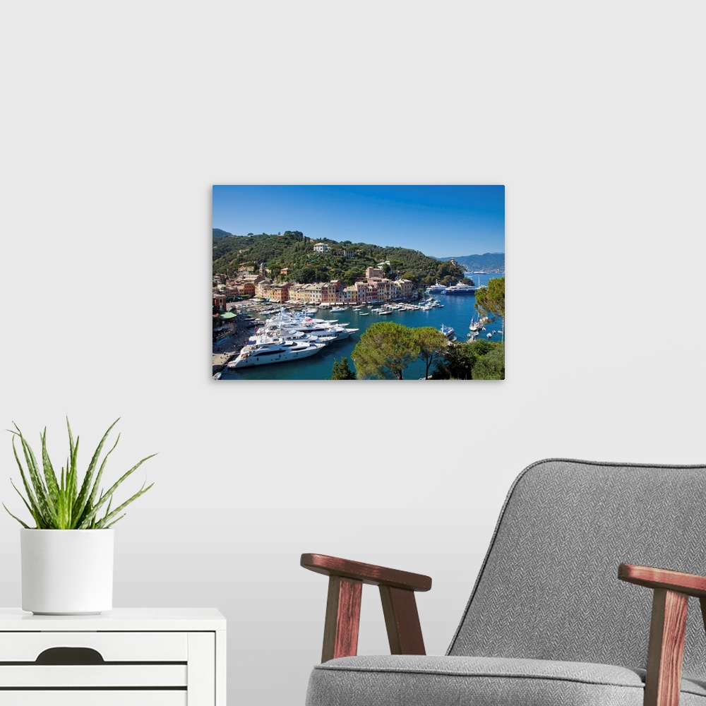 A modern room featuring Portofino, Riviera di Levante, Liguria, Italy