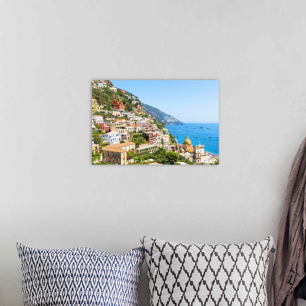 A bohemian room featuring Positano, Amalfi Coast, Salerno Province, Campania, Italy