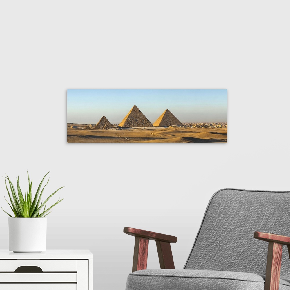 A modern room featuring Pyramids of Giza, Giza, Cairo, Egypt.