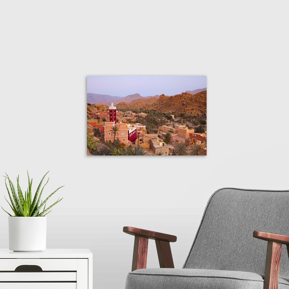 A modern room featuring Red Mosque, Adai, Tafraoute, Anti Atlas, Morocco