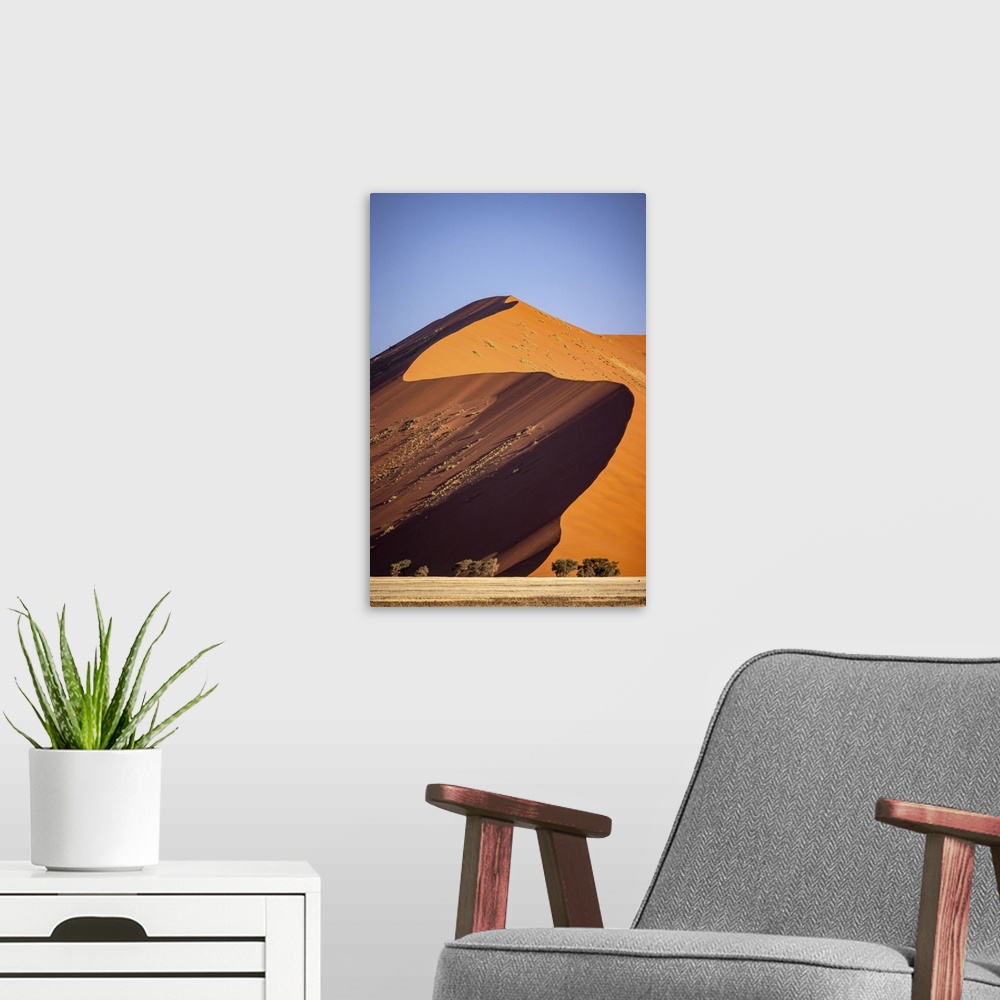 A modern room featuring Red Sand Dune, Sossusvlei, Naukluft National Park, Namibia