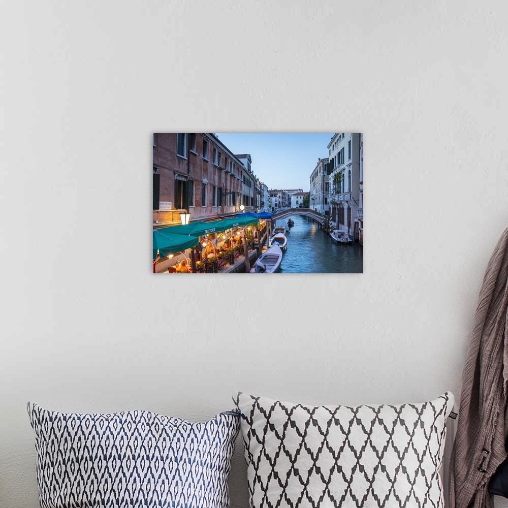 A bohemian room featuring Rio del Greci, Venice, Italy.