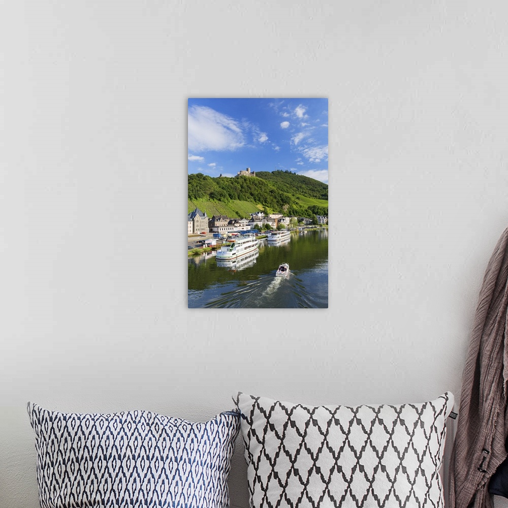 A bohemian room featuring View of River Moselle and Burg Landshut, Bernkastel-Kues, Rhineland-Palatinate, Germany.