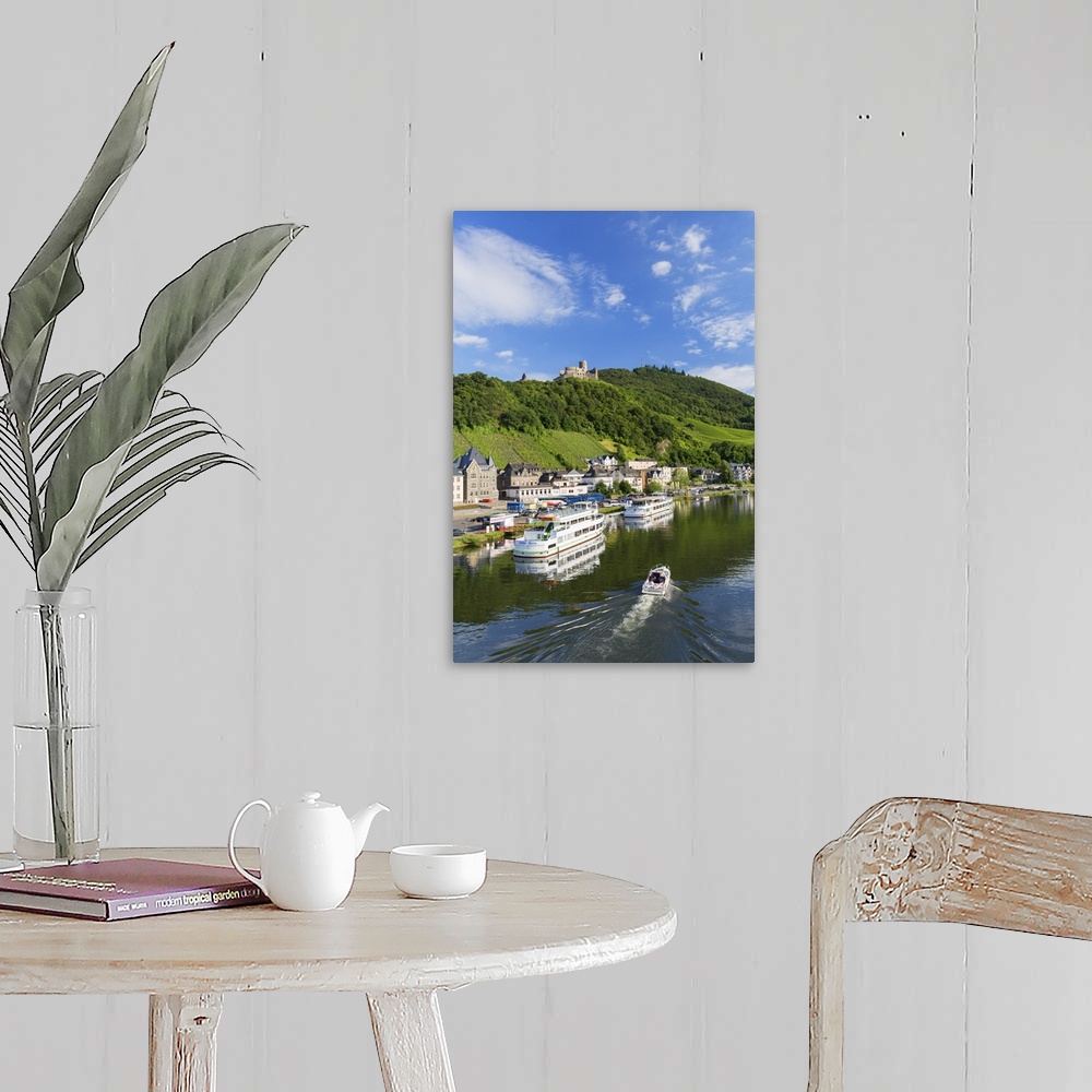 A farmhouse room featuring View of River Moselle and Burg Landshut, Bernkastel-Kues, Rhineland-Palatinate, Germany.