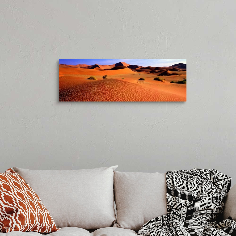 A bohemian room featuring Sand Dunes, Sossusvlei, Nambia, Africa