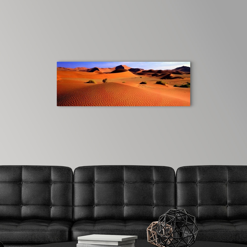 A modern room featuring Sand Dunes, Sossusvlei, Nambia, Africa