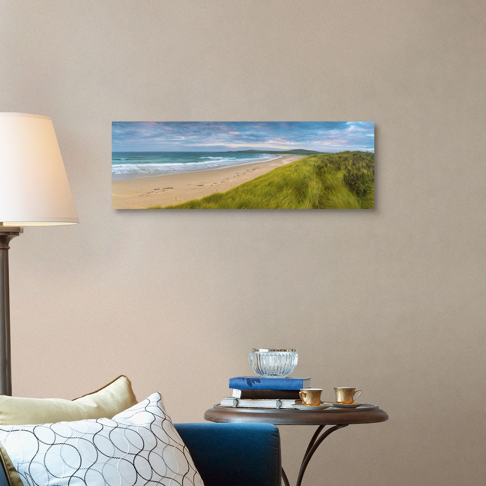 A traditional room featuring UK, Scotland, Argyll and Bute, Islay, Machir Bay from Sand Dunes