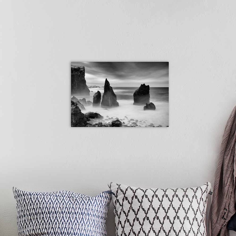 A bohemian room featuring Sea Stacks, Reykjanes, Iceland