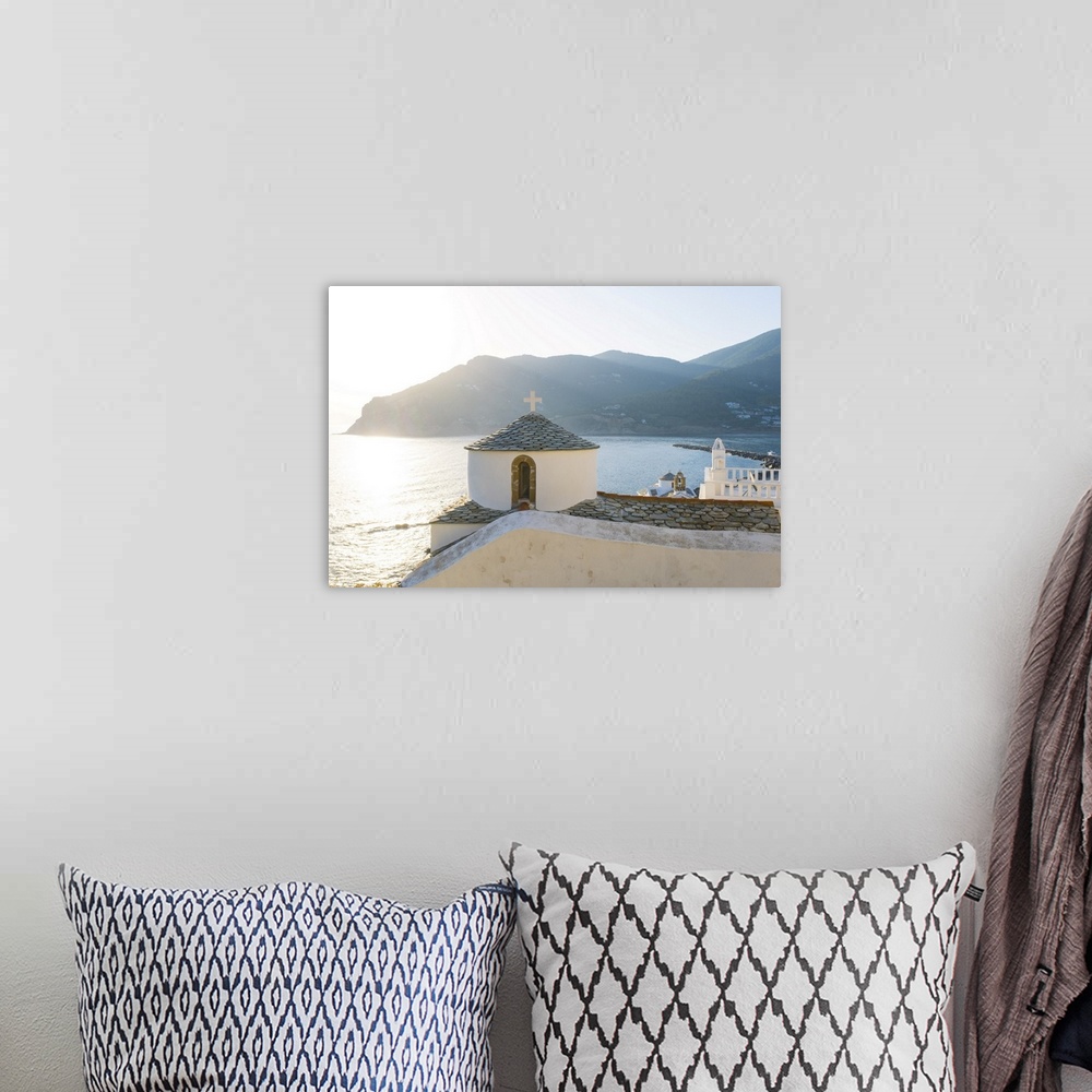 A bohemian room featuring Skopelos Town, Skopelos, Sporade Islands, Greece