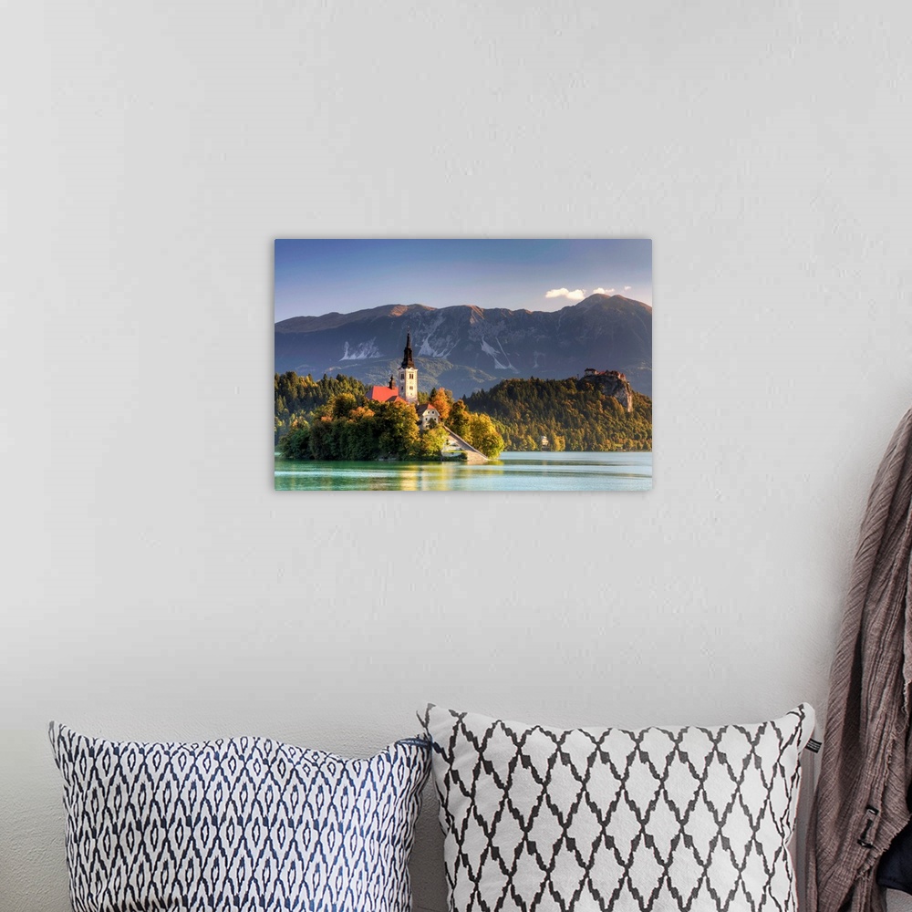 A bohemian room featuring Slovenia, Bled, Lake Bled and Julian Alps