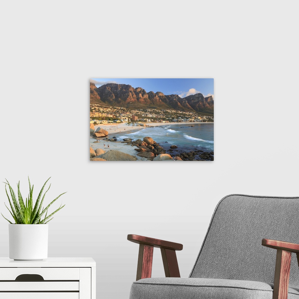 A modern room featuring South Africa, Western Cape, Cape Town, Camps Bay.