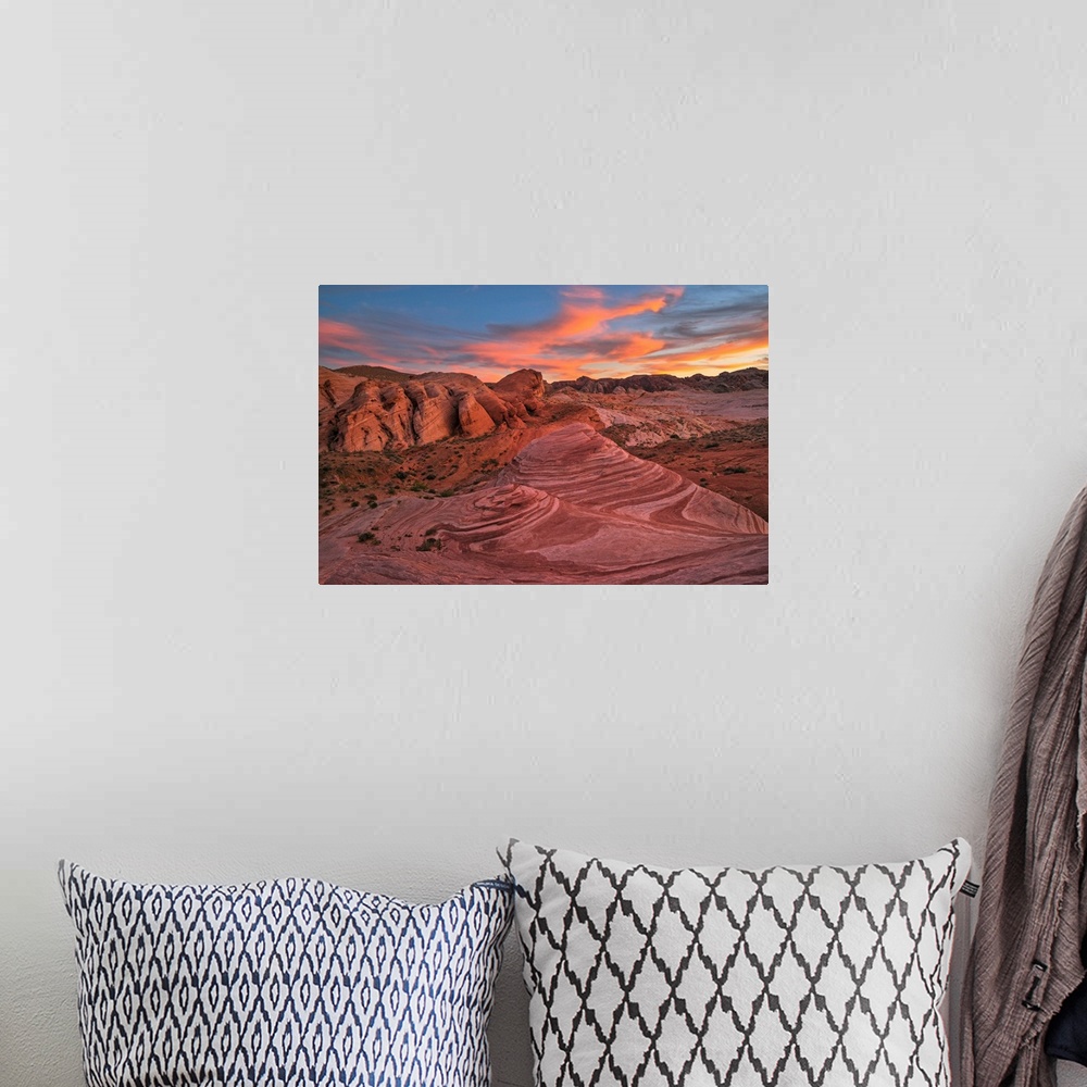 A bohemian room featuring USA, Southwest, Nevada, Valley of Fire, State Park, Fire Wave.