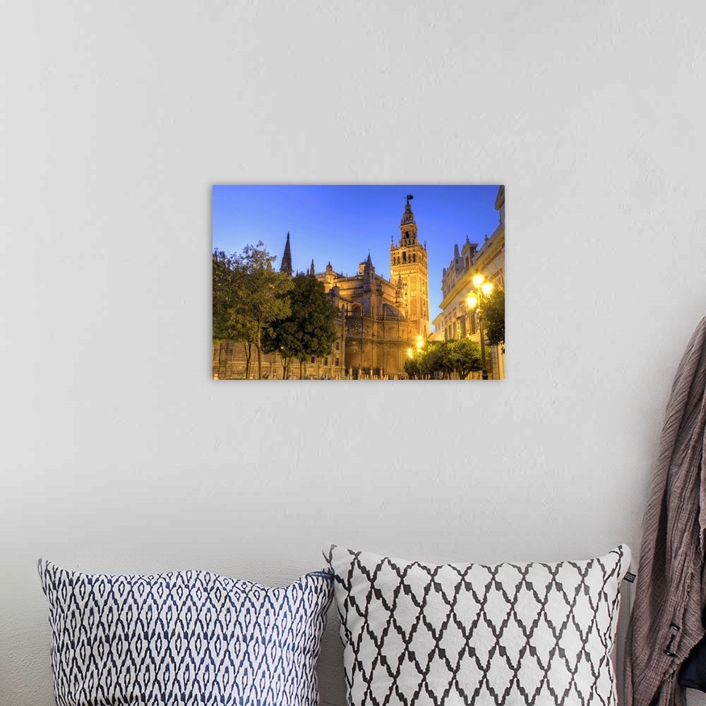 A bohemian room featuring Spain, Andalucia, Sevilla, Cathedral and Giralda Tower