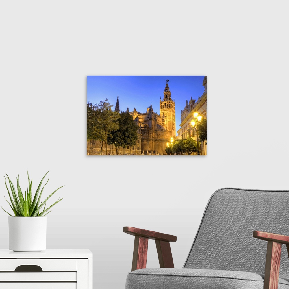 A modern room featuring Spain, Andalucia, Sevilla, Cathedral and Giralda Tower