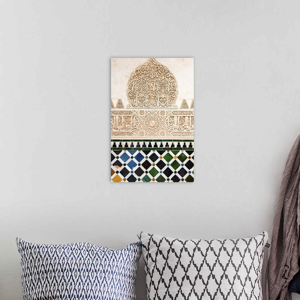 A bohemian room featuring Spain, Andalusia, Granada, Alhambra, Moorish architecture.