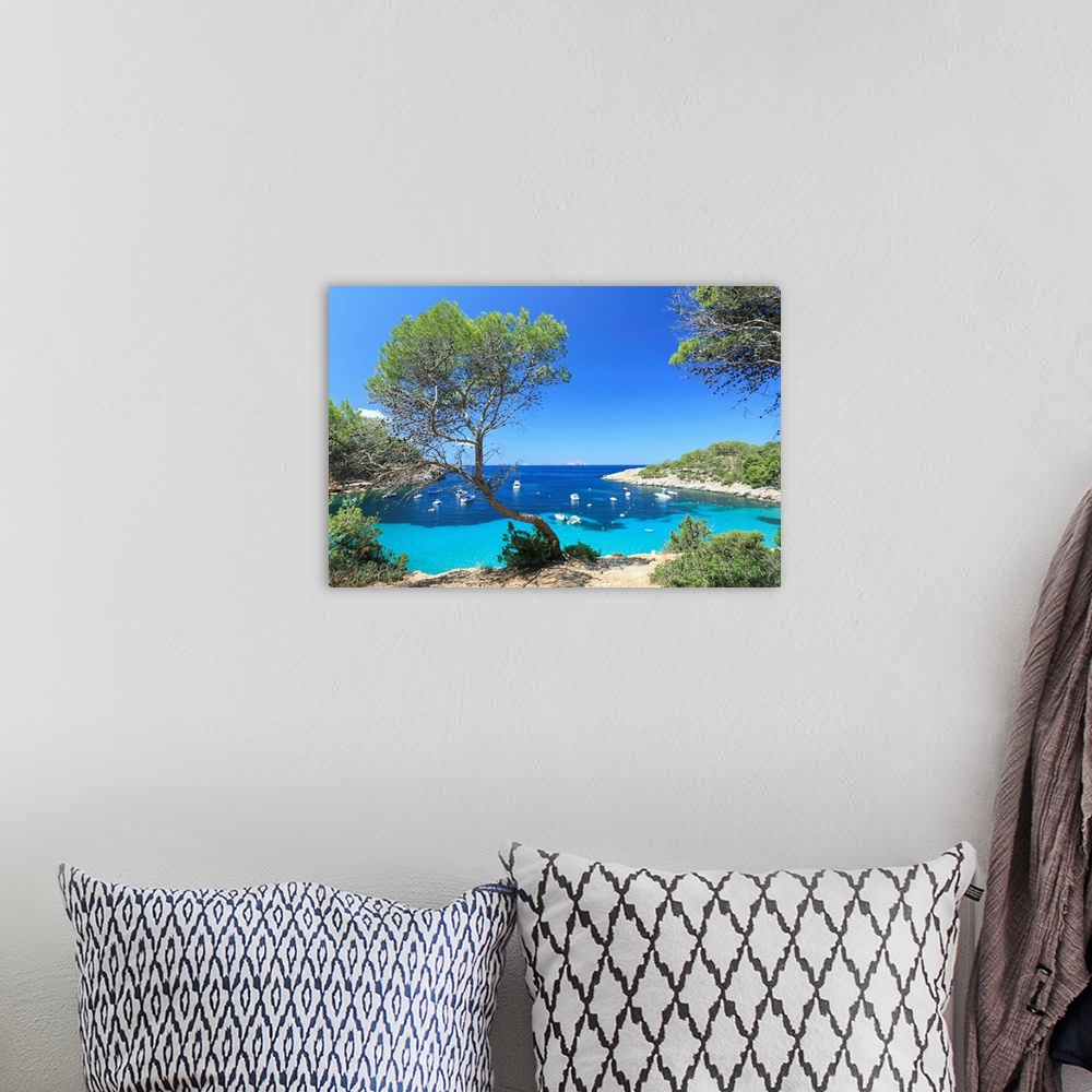 A bohemian room featuring Spain, Balearic Islands, Ibiza, Cala Salada Beach