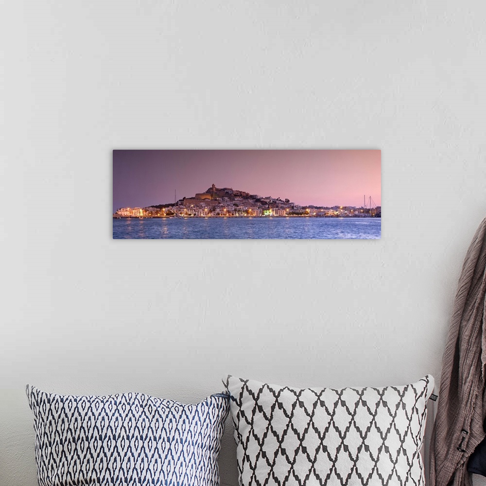 A bohemian room featuring Spain, Balearic Islands, Ibiza, view of Ibiza old town (UNESCO site), and Dalt Vila