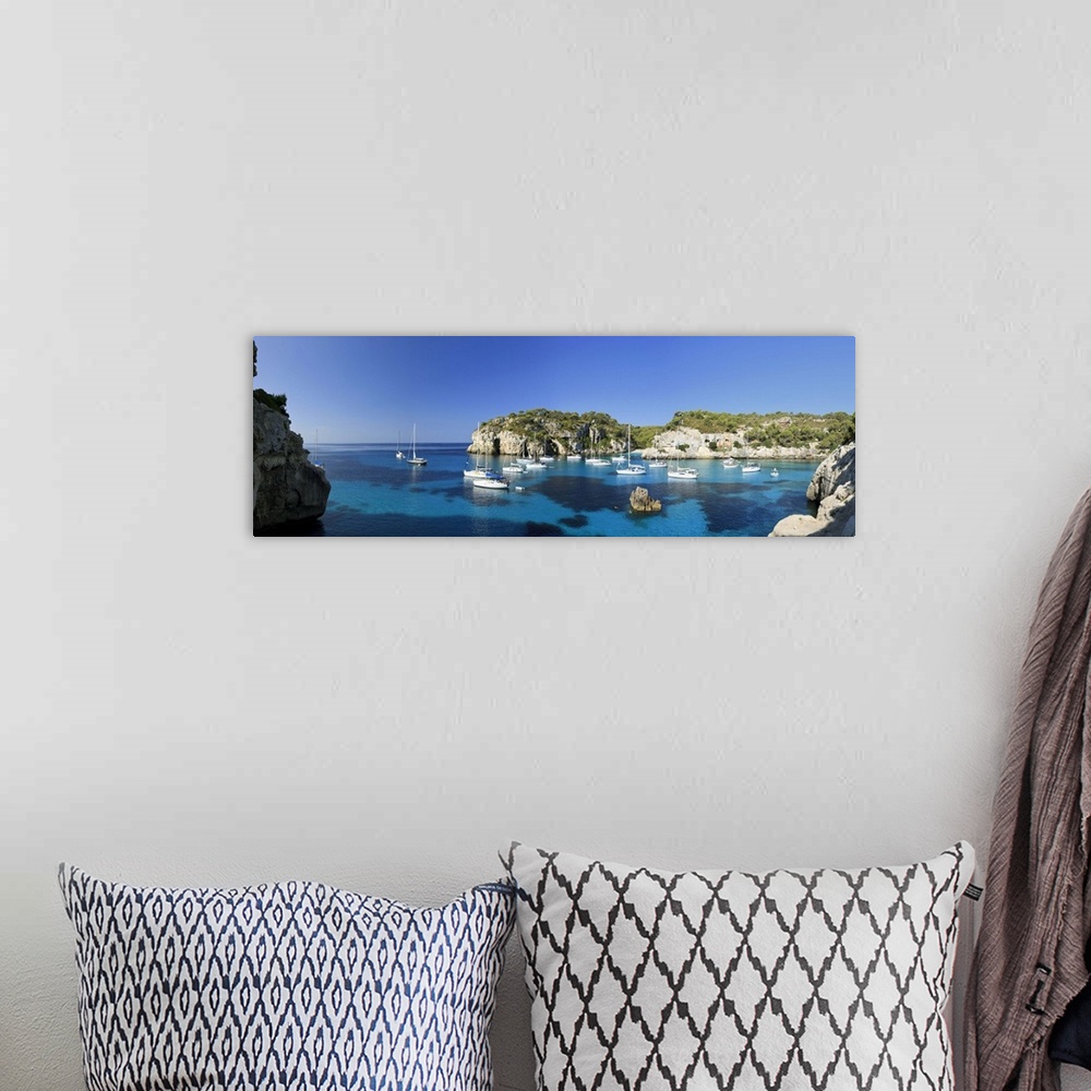 A bohemian room featuring Spain, Balearic Islands, Menorca, Cala Macarella Beach