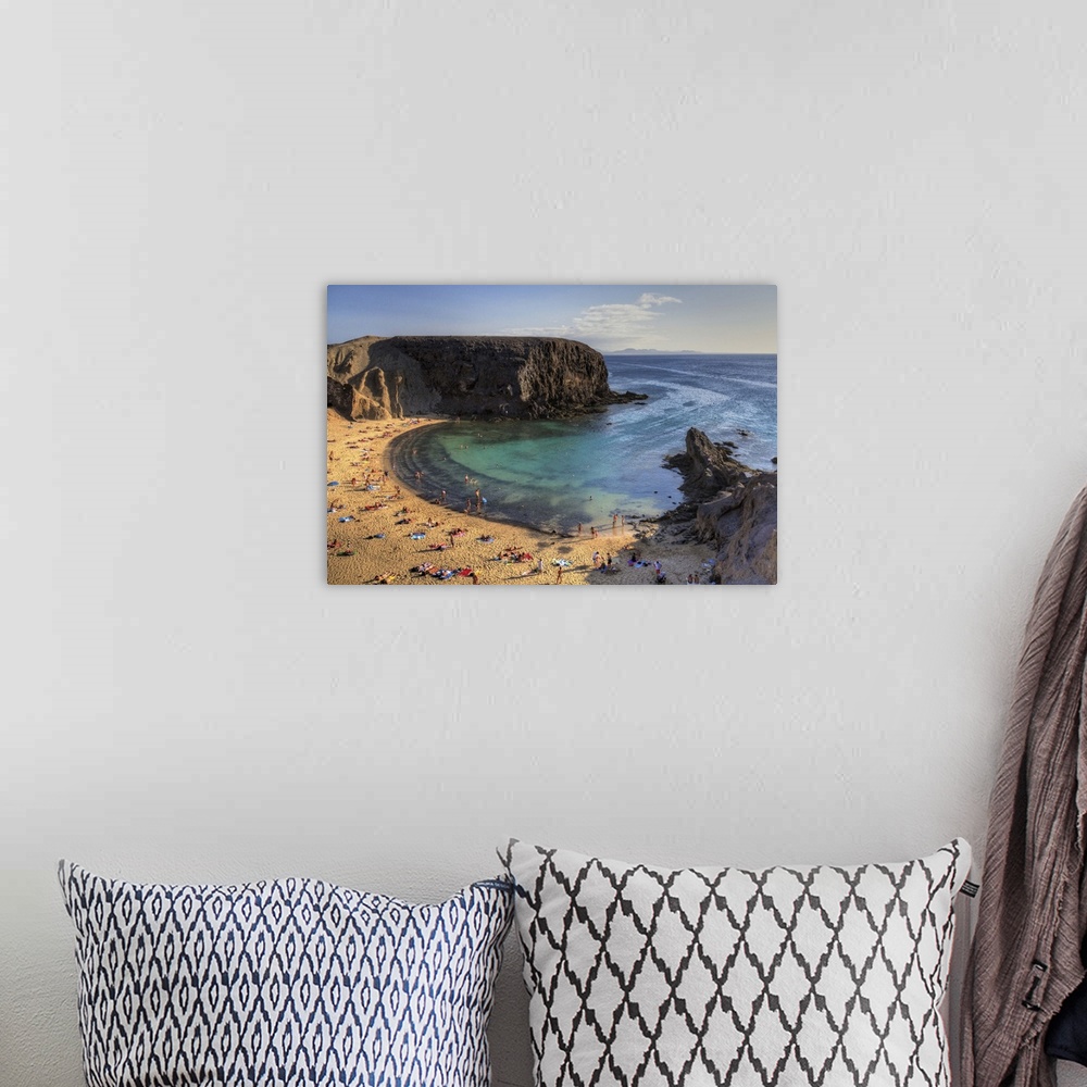 A bohemian room featuring Spain, Canary Islands, Lanzarote, Punta del Papagayo, Papagayo beach