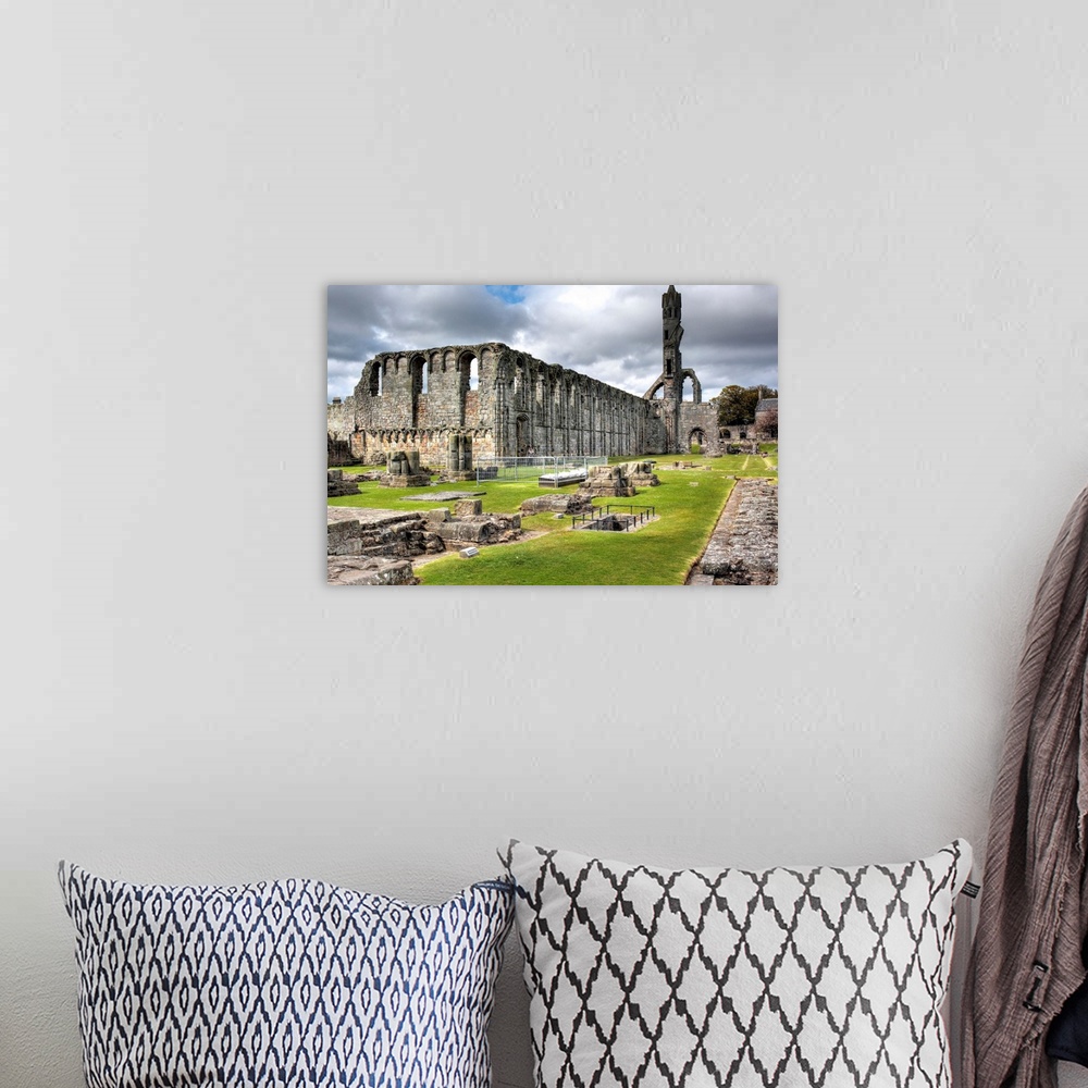 A bohemian room featuring St Andrews Cathedral, St Andrews, Fife, Scotland, UK