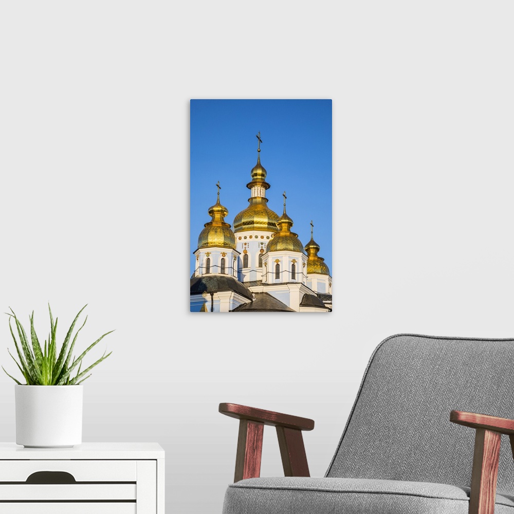 A modern room featuring St. Michael's monastery, Kiev (Kyiv), Ukraine