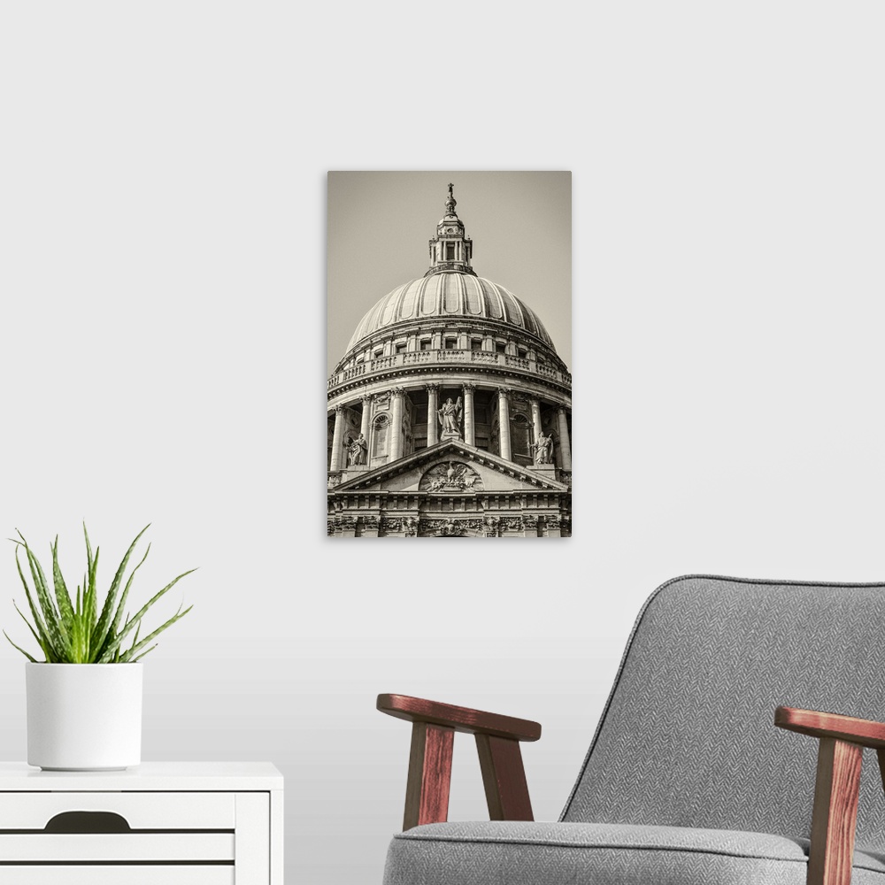 A modern room featuring St. Paul's Cathedral, London, England, UK.