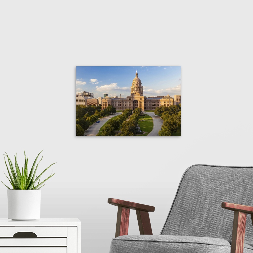 A modern room featuring State Capital building, Austin, Texas, United States of America