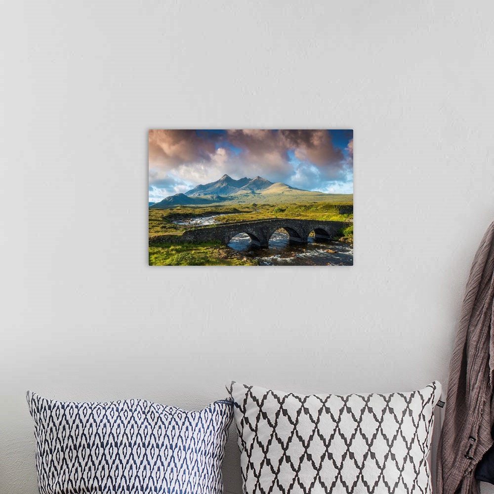 A bohemian room featuring Stone Bridge And The Cuillins, Sligachan, Isle Of Skye, Scotland