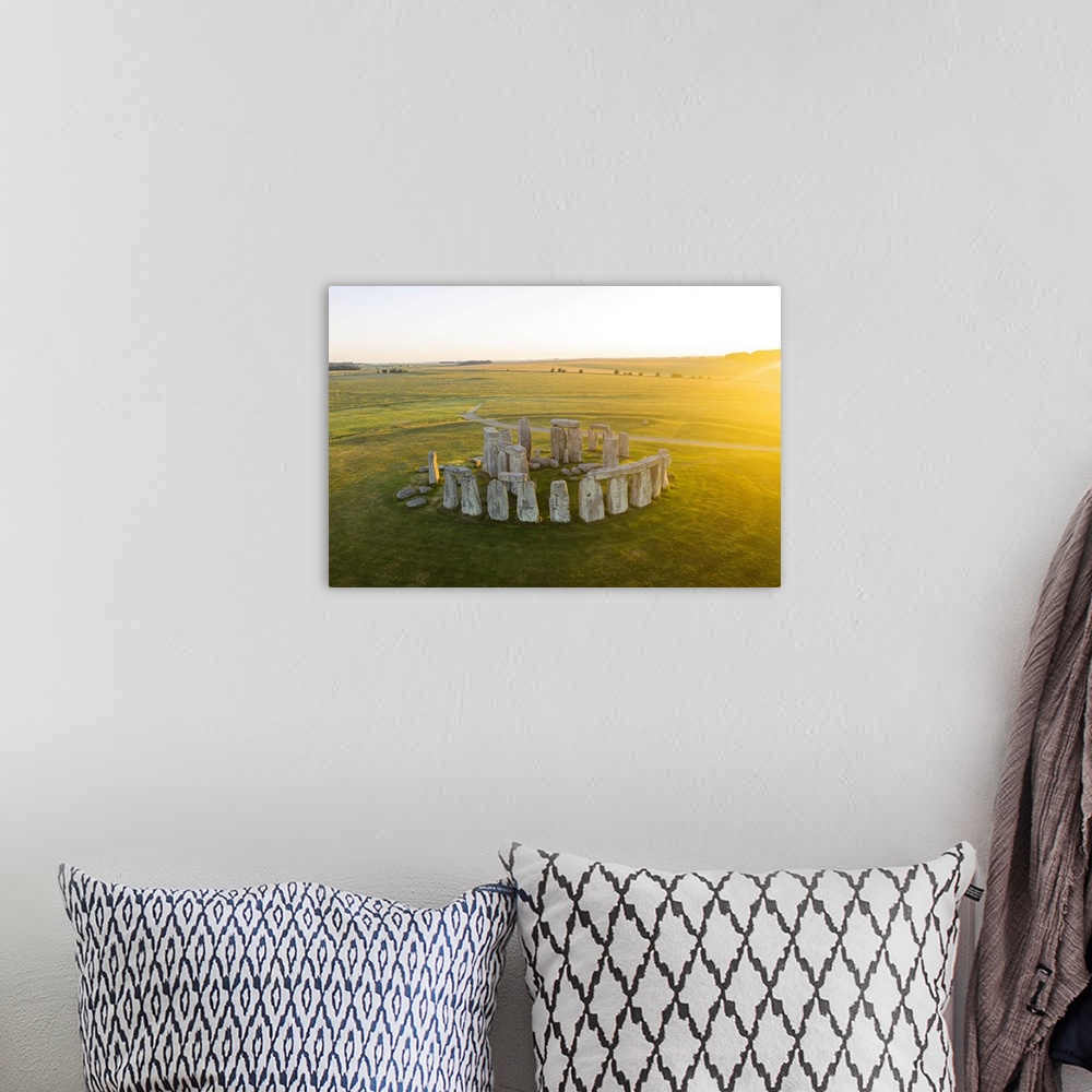 A bohemian room featuring Stonehenge, Salisbury Plain, Wiltshire, England