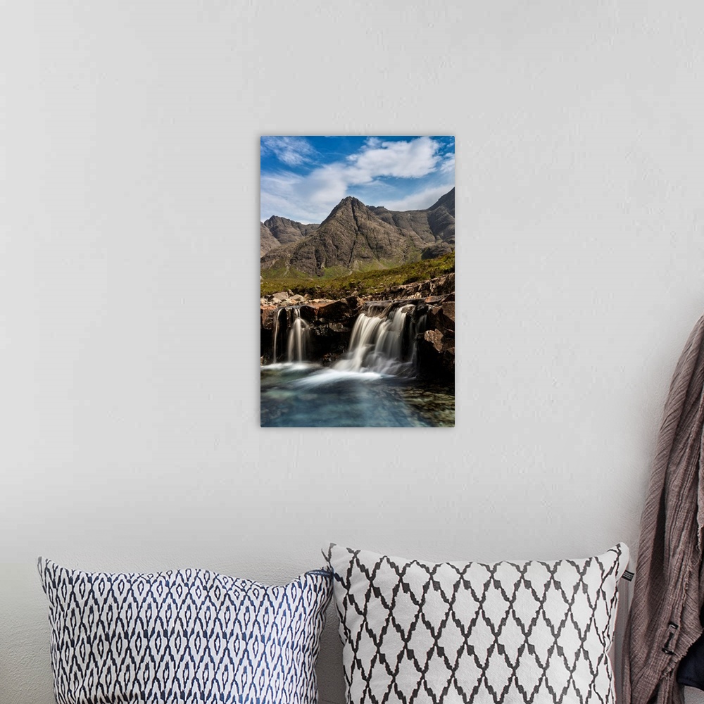 A bohemian room featuring Summer Day At Fairy Pools, Isle Of Skye, Inner Hebrides, Scotland