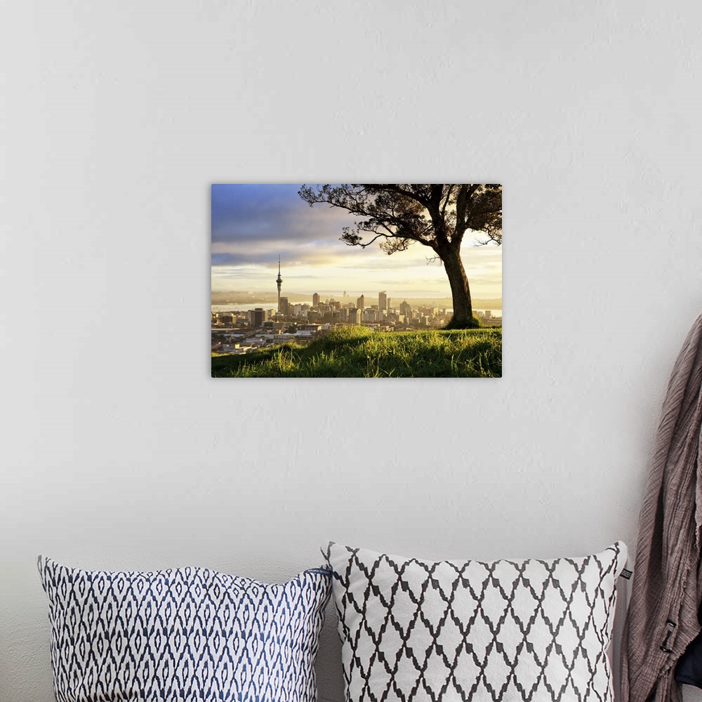 A bohemian room featuring Sunrise from Mount Eden, Auckland, New Zealand
