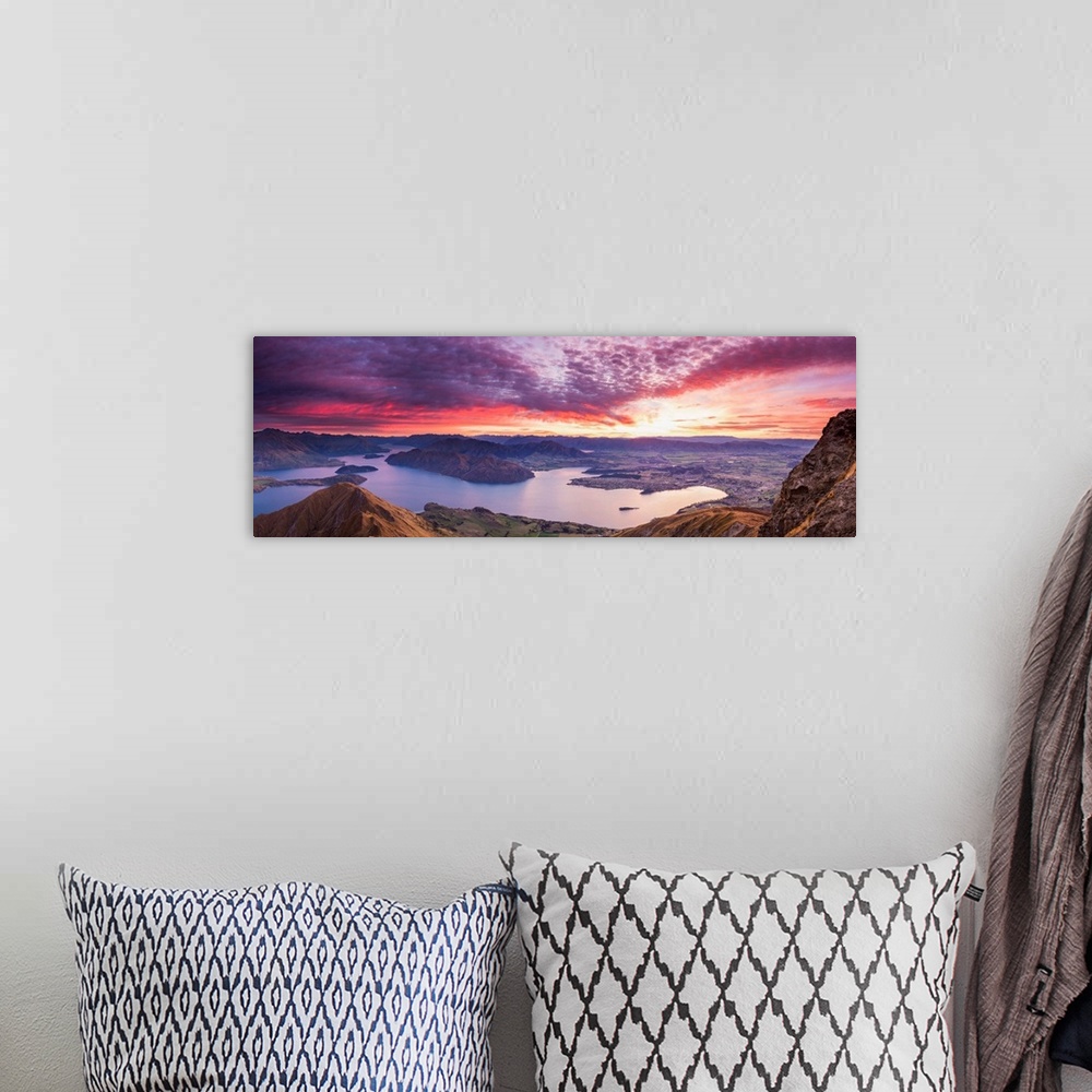 A bohemian room featuring Sunrise From Roy's Peak, Wanaka, New Zealand