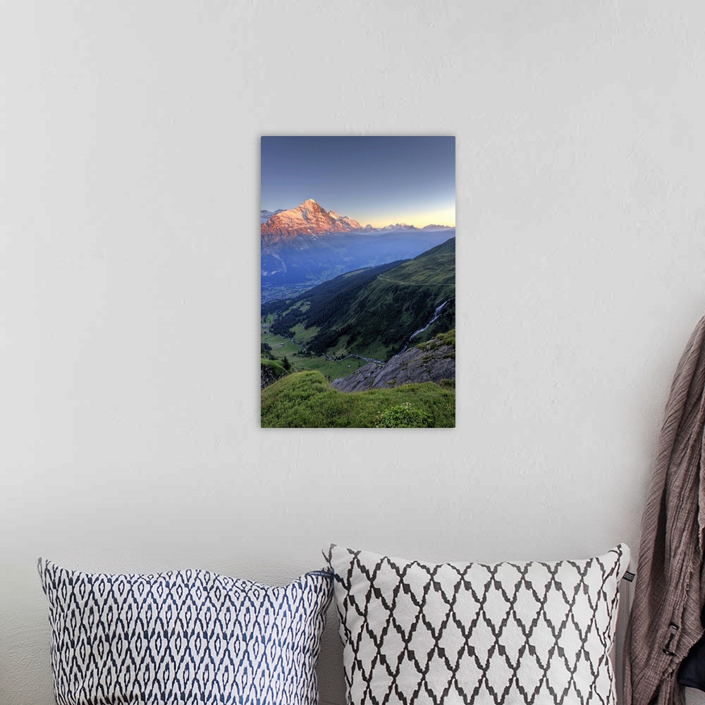 A bohemian room featuring Switzerland, Bernese Oberland, Grindelwald, First, Mt Eiger