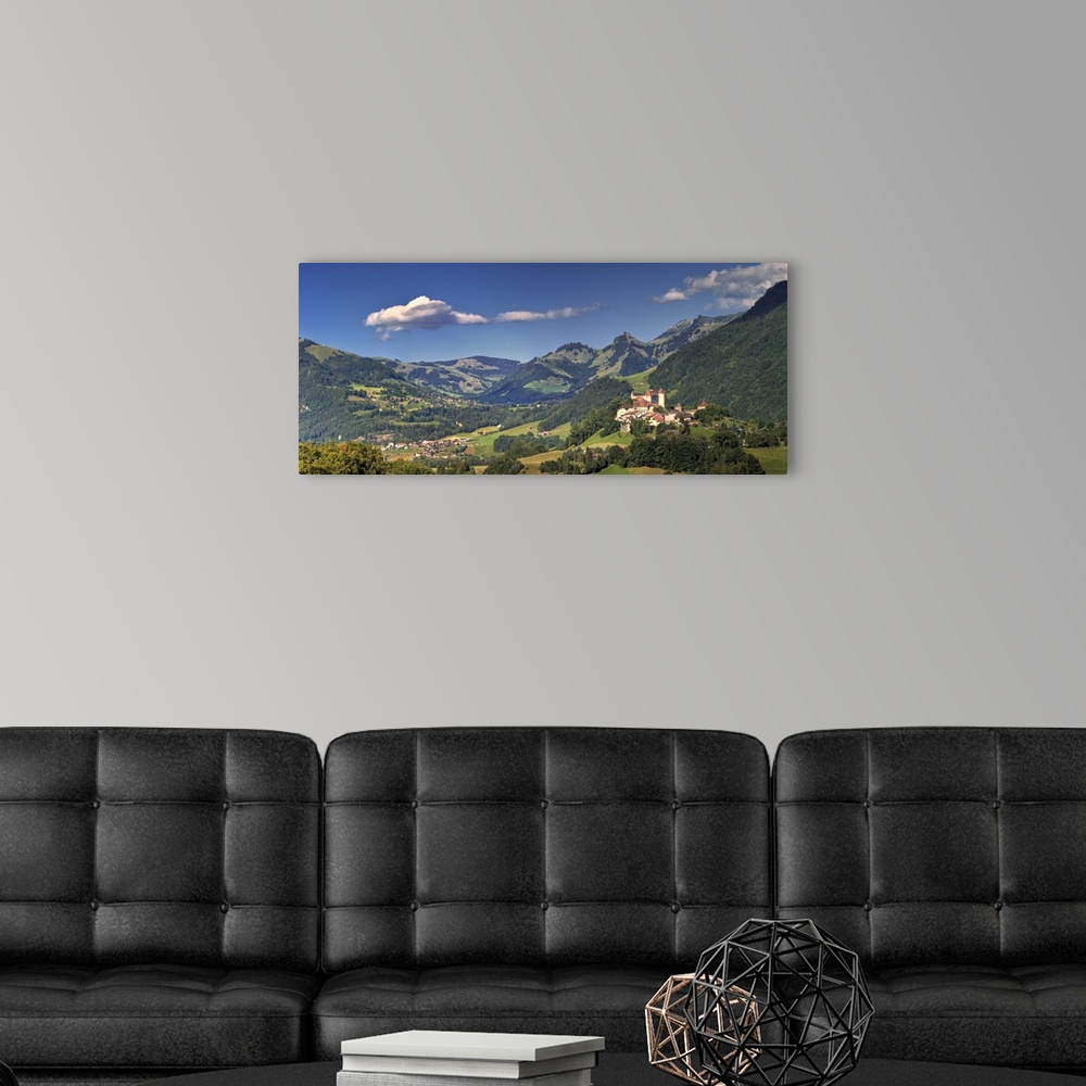 A modern room featuring Switzerland, Canton of Fribourg, La Gruyeres, Castle of Gruyeres (Chateau de Gruyeres)