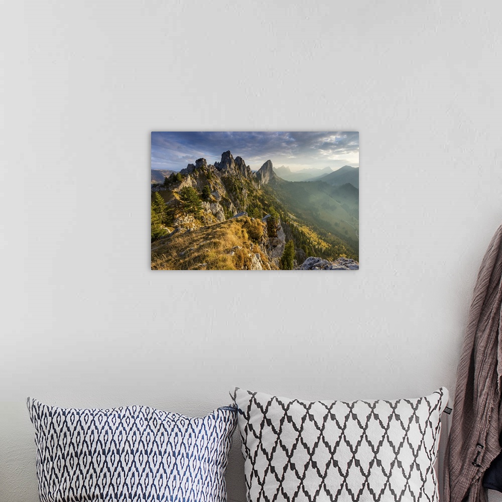 A bohemian room featuring Switzerland, Canton of Fribourg, Swiss Alps, Gastlosen mountains.